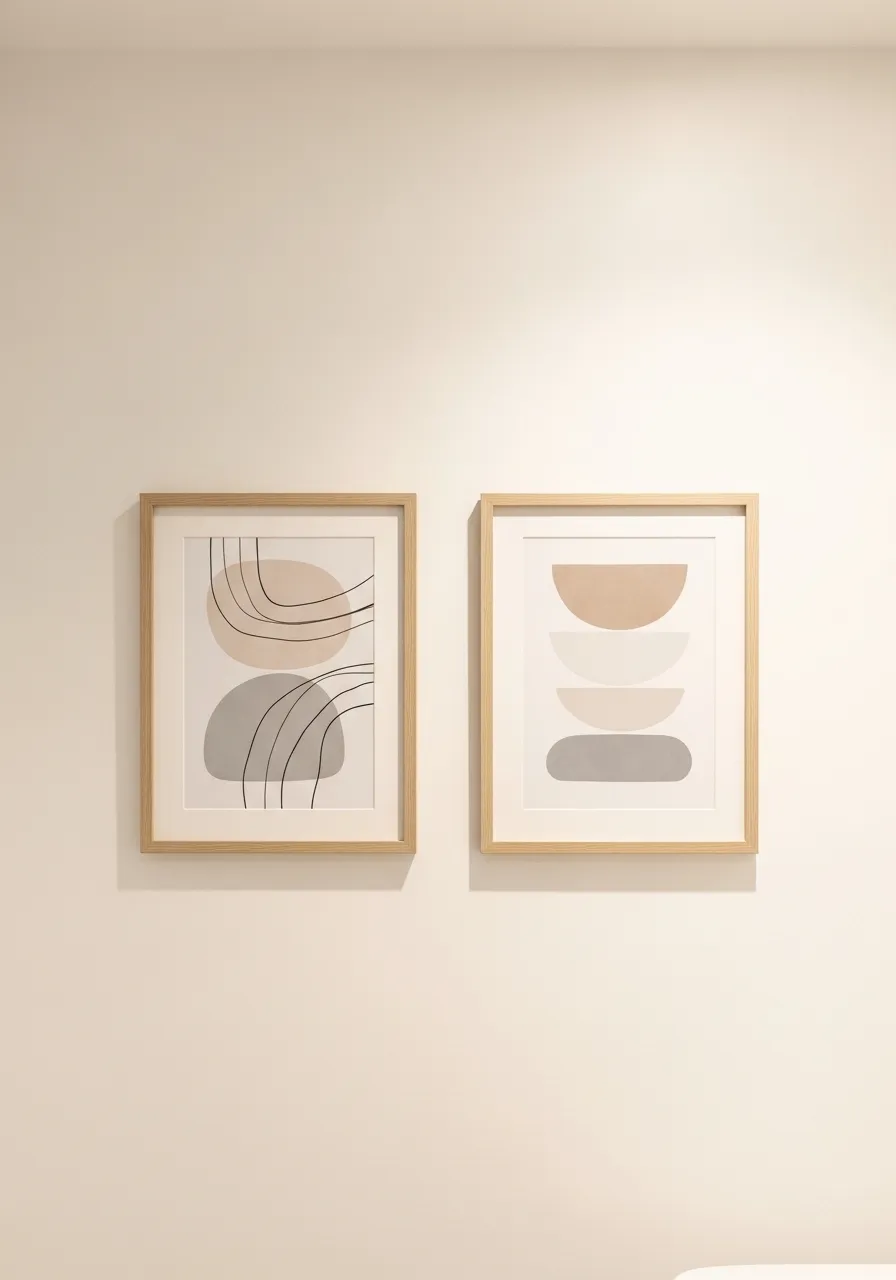 Simple Wall Art Prints in Small Frames