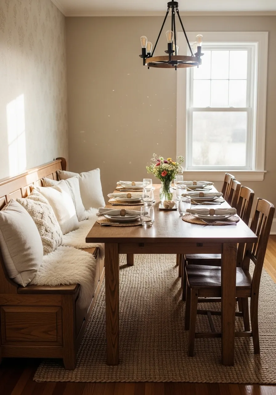 Cozy Bench Seating
