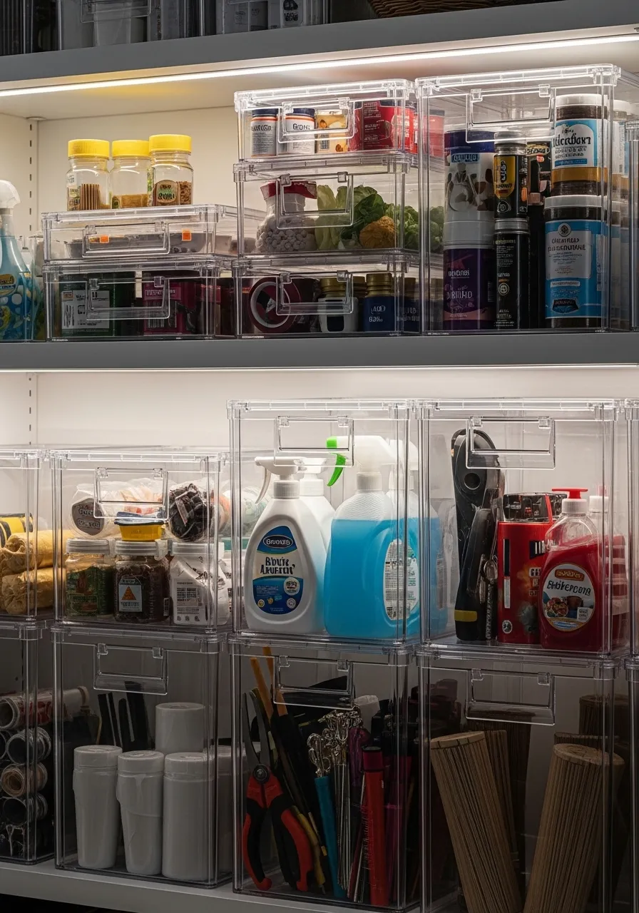 Stackable Transparent Containers