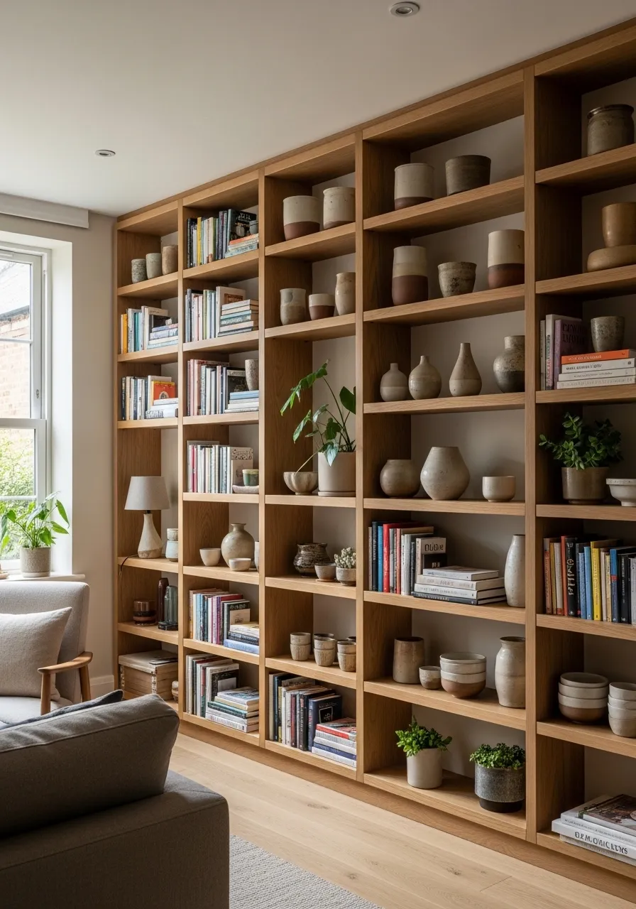 Open Shelving Wall Design