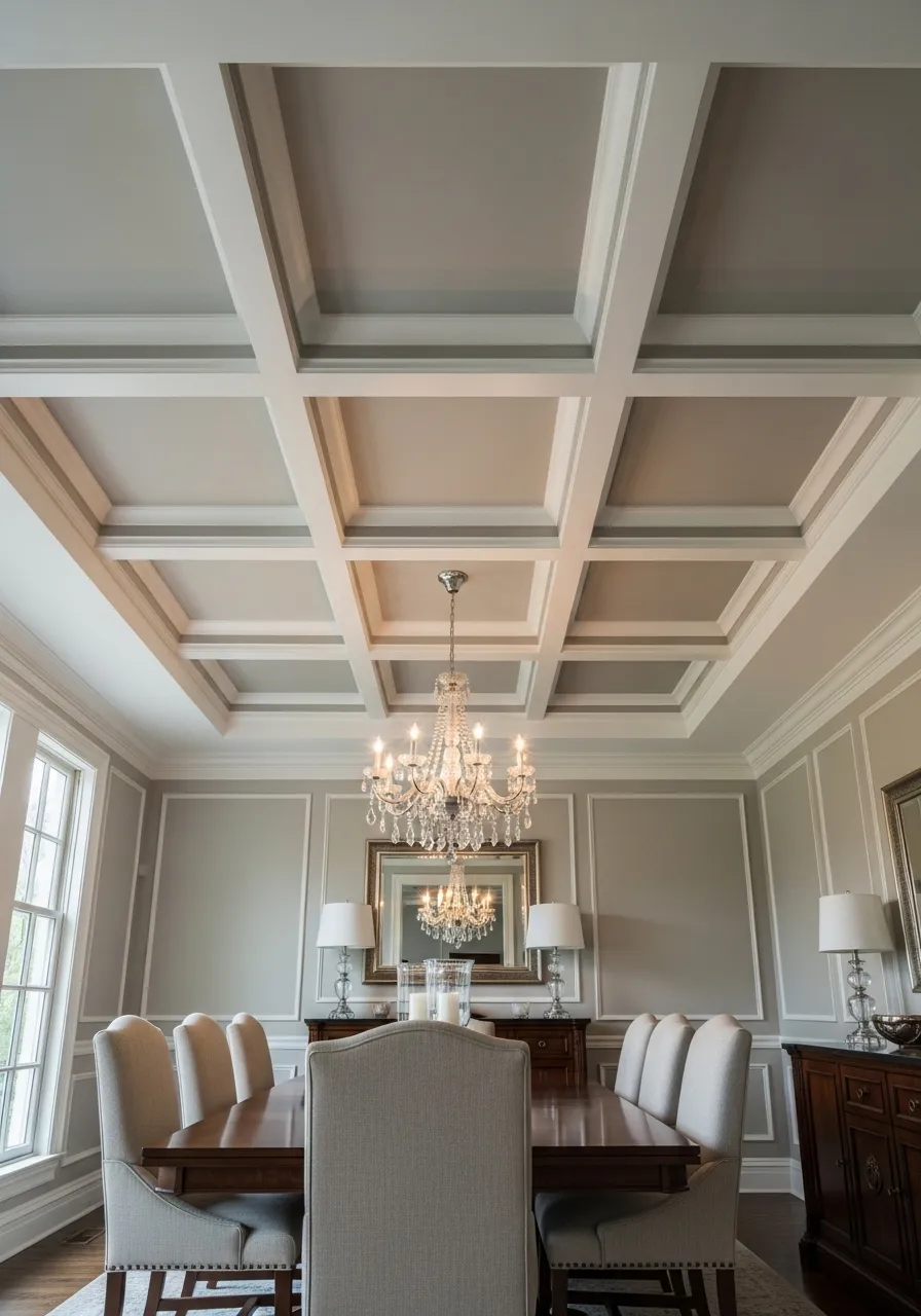 Create a Coffered Ceiling with Paint