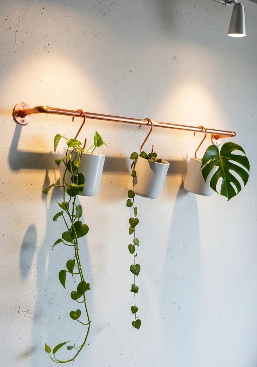 Copper Pipe Plant Rod System