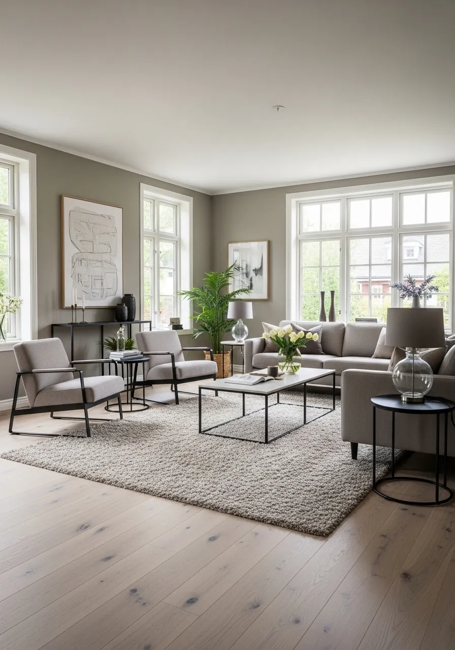 Floating Furniture Arrangement