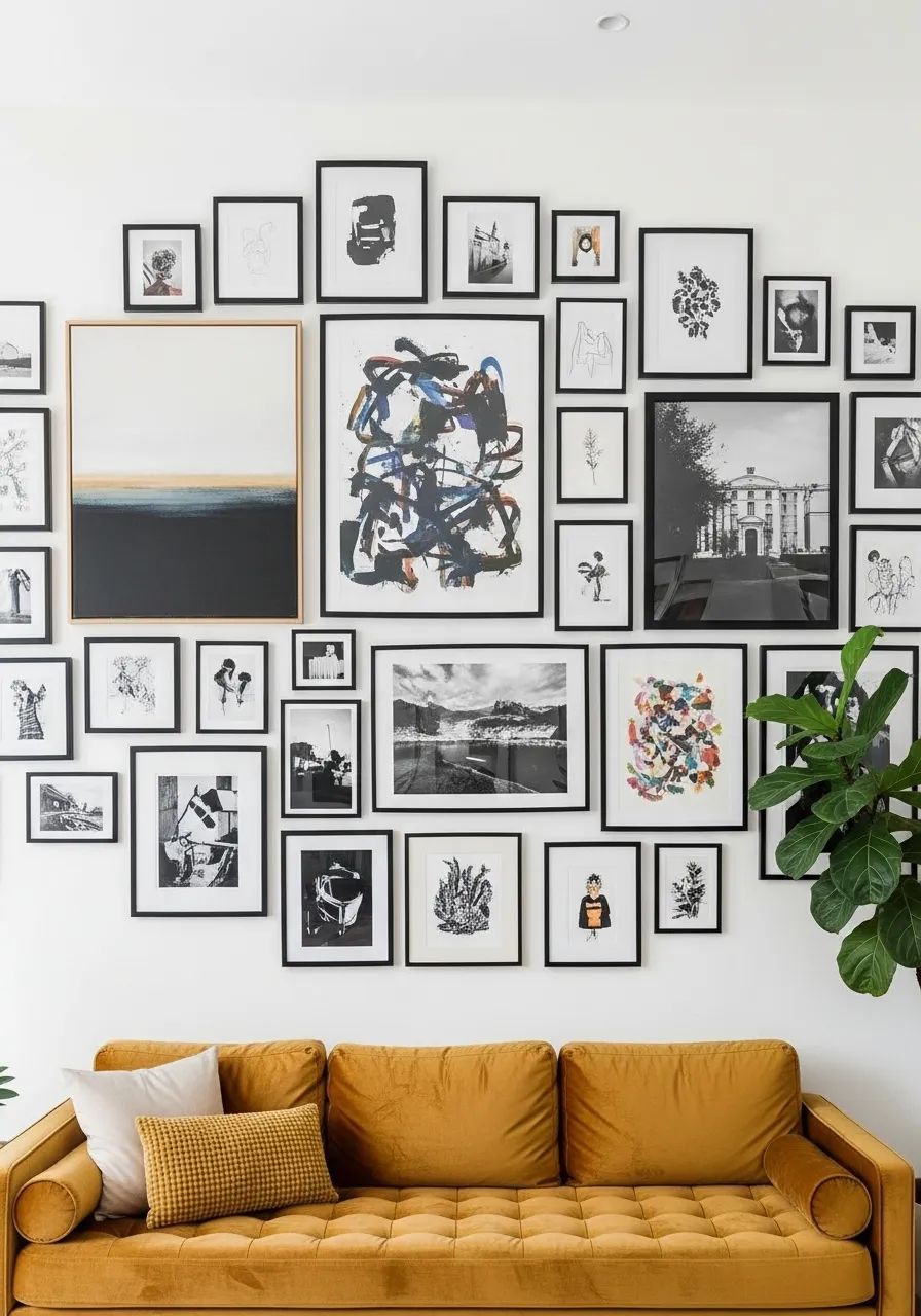 The Black Frame Maximalist Wall