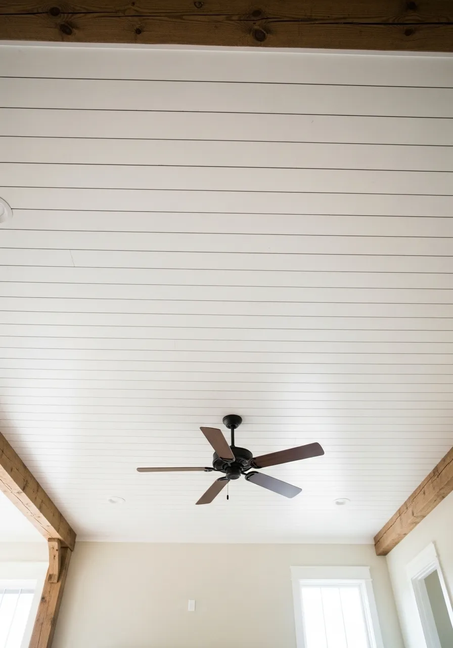 Install Wood Planks for a Shiplap or Barn Wood Ceiling