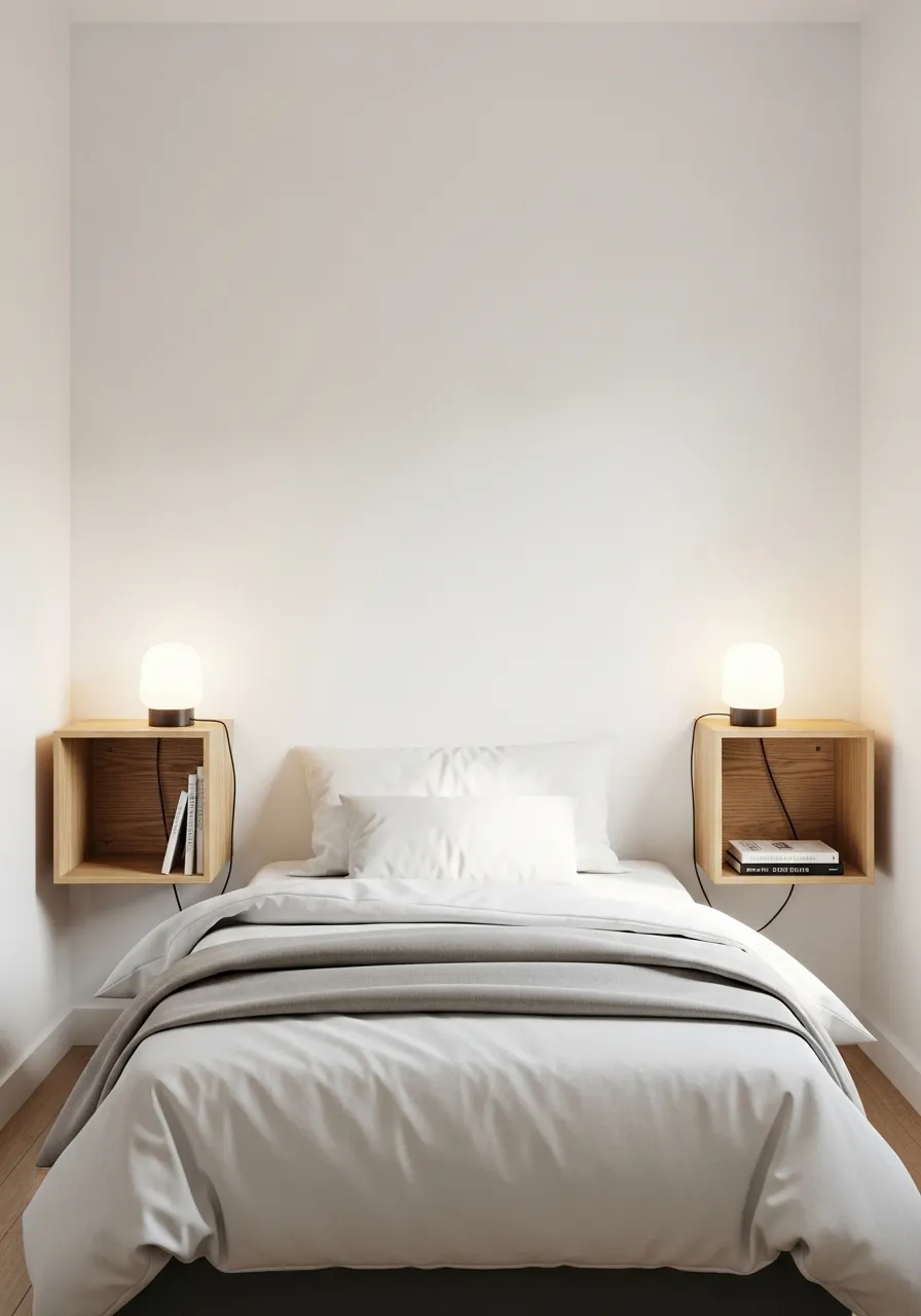 Use Wall-Mounted Nightstands