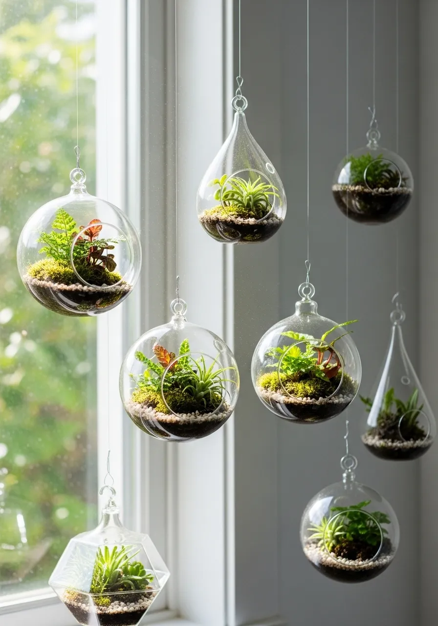 Hanging Glass Terrariums