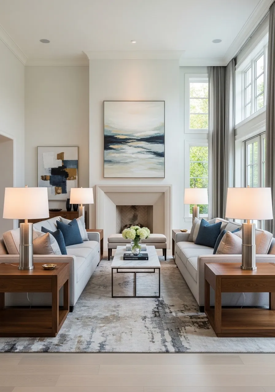 Symmetrical Furniture Layout