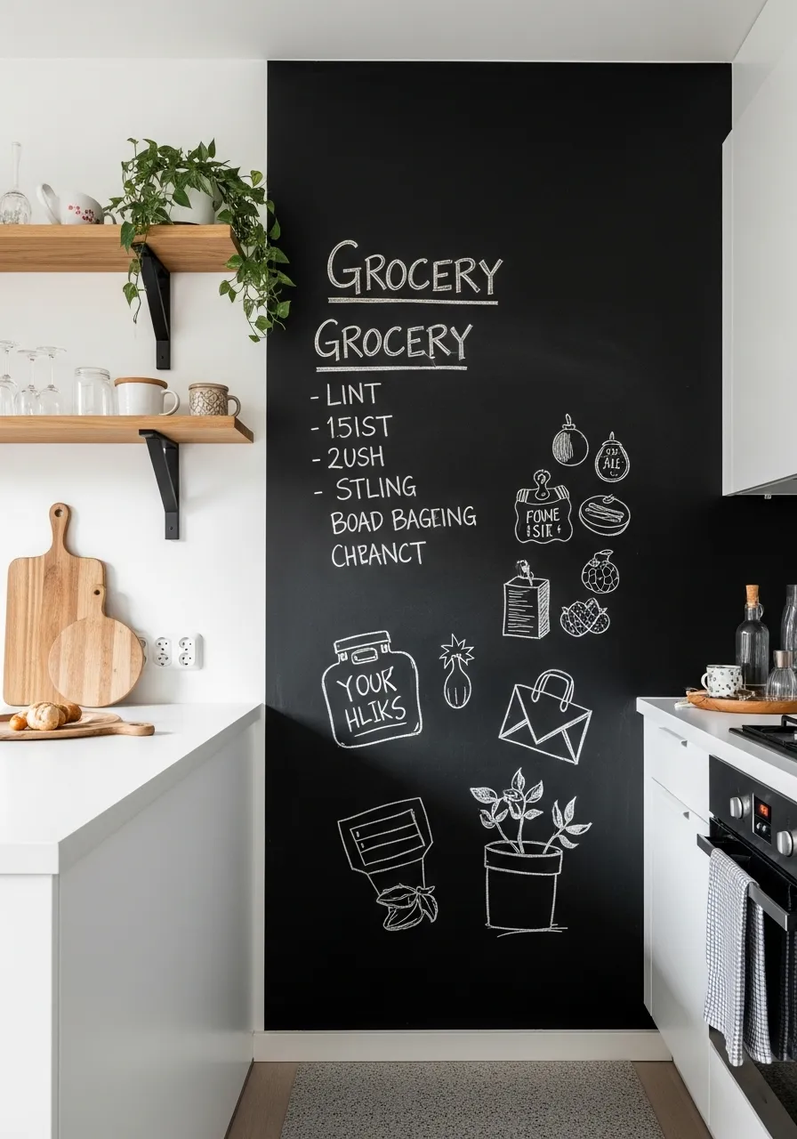 Chalkboard Wall Section