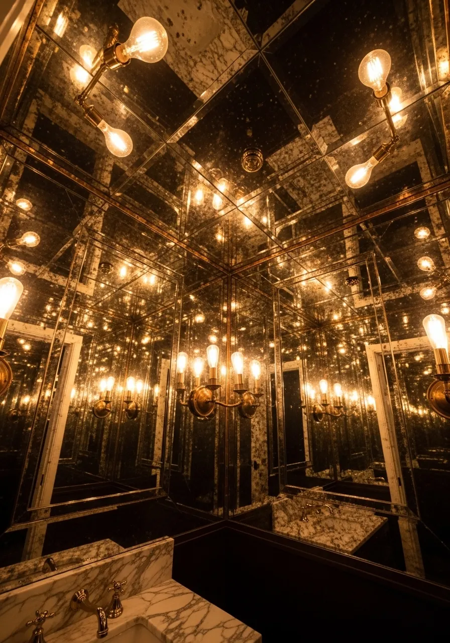 Mirror Tiles or Mirrored Ceiling Panels