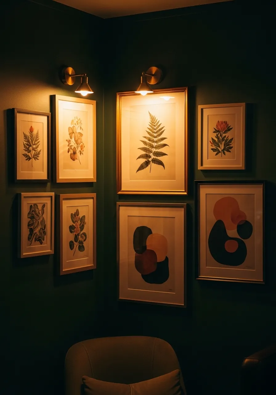 The Gallery Wall with Lighting