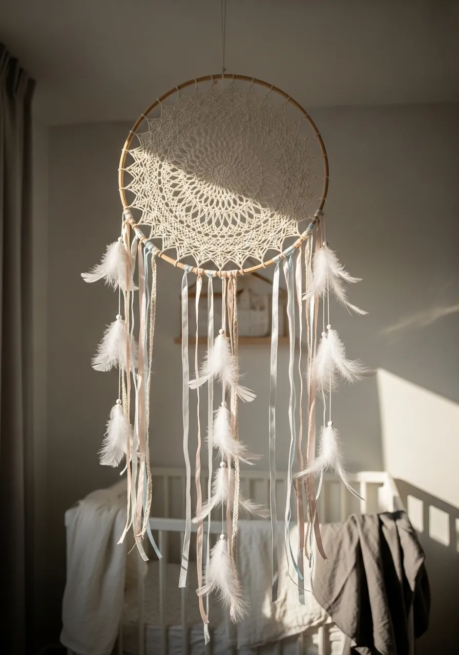 Hang a Dreamcatcher or Woven Hoop Installation