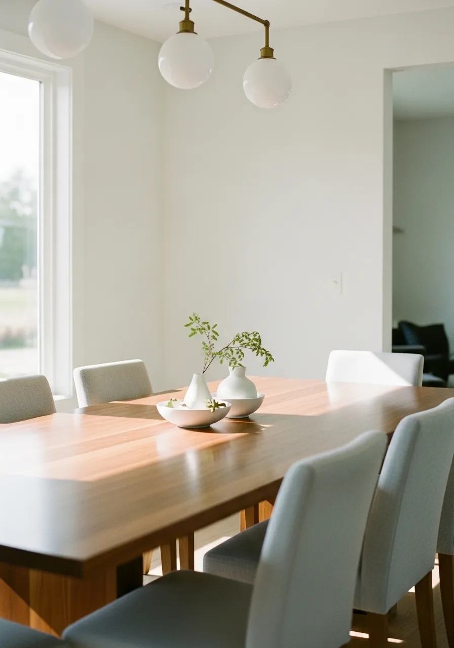 Minimalist Modern Dining Setup