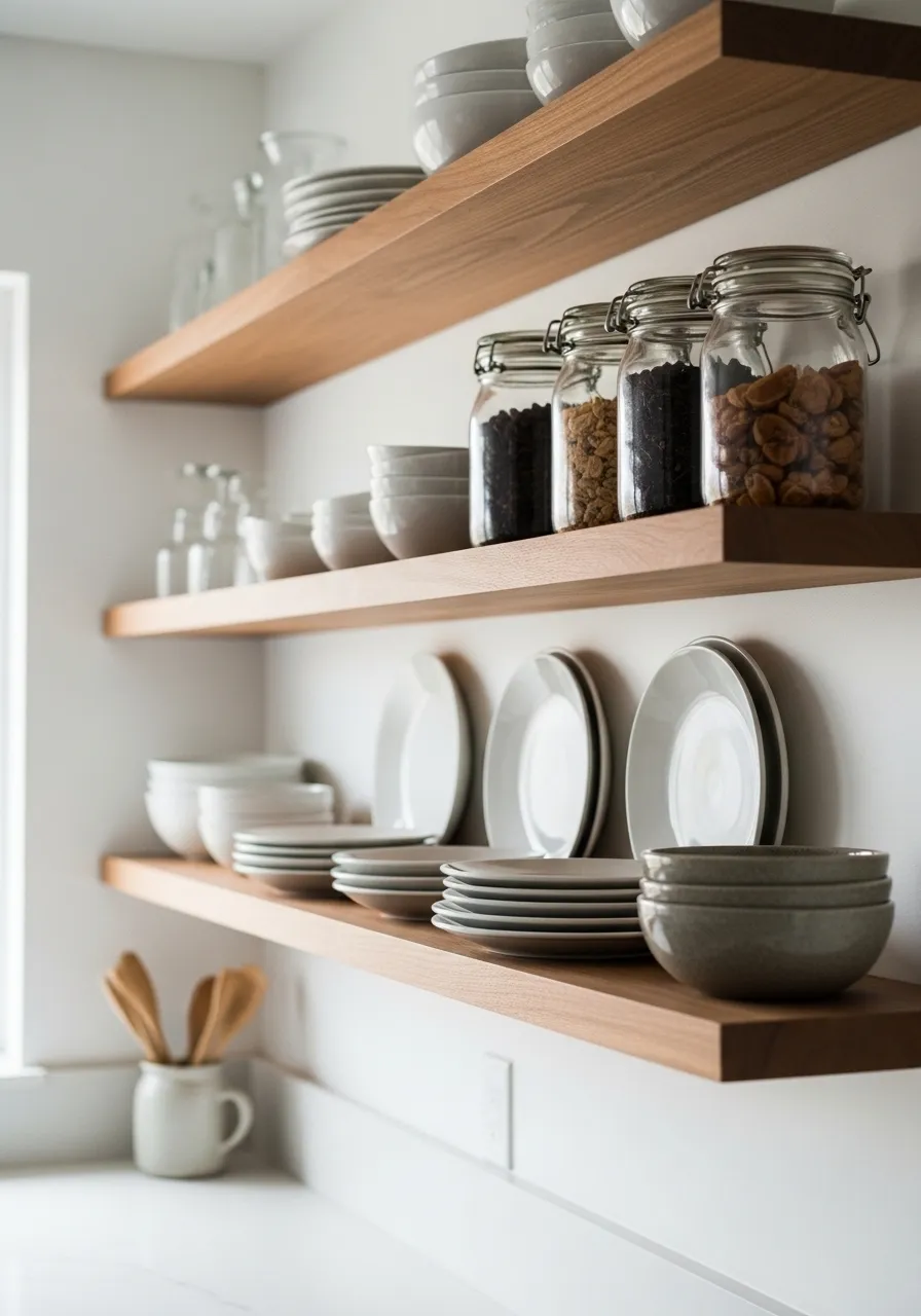 Open Shelving with Everyday Display