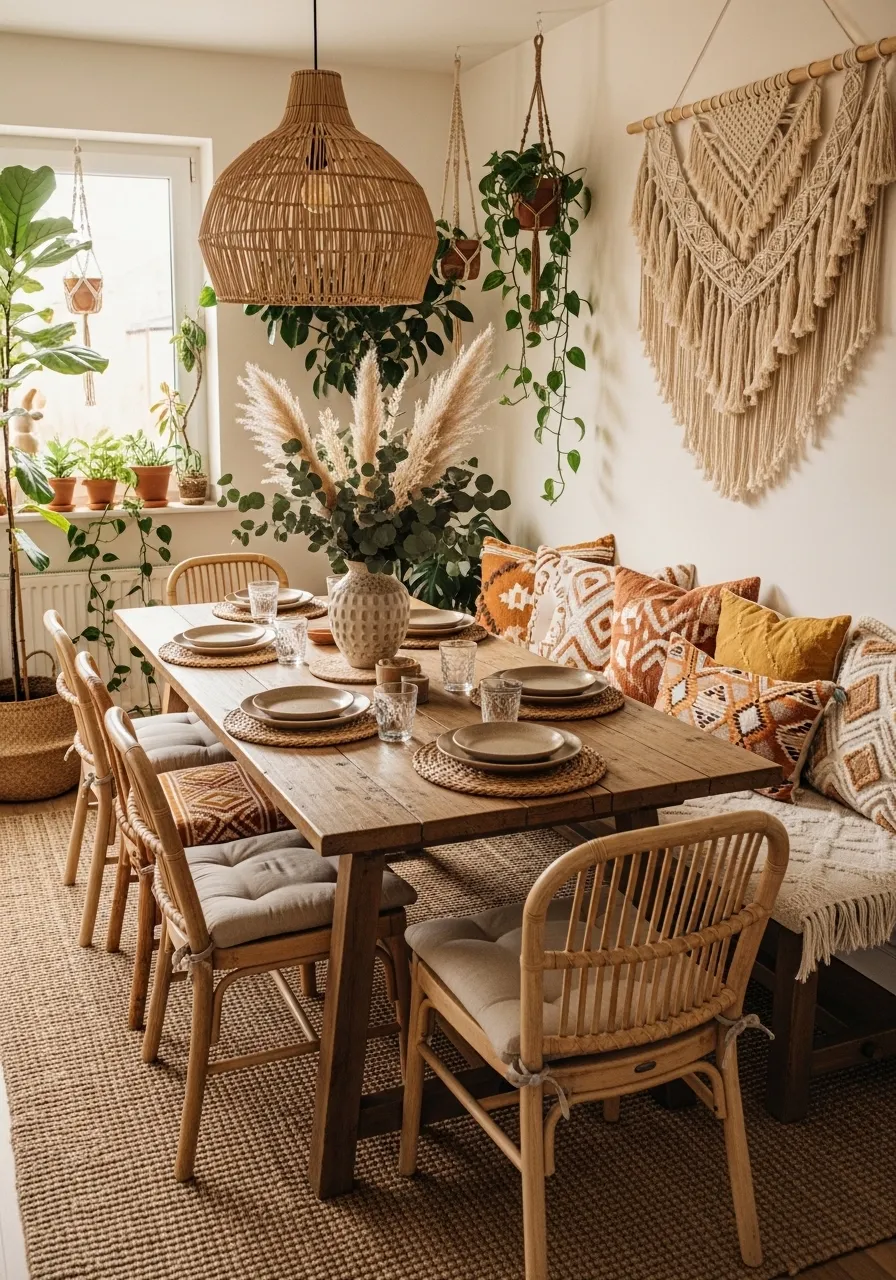 Boho Dining Decor