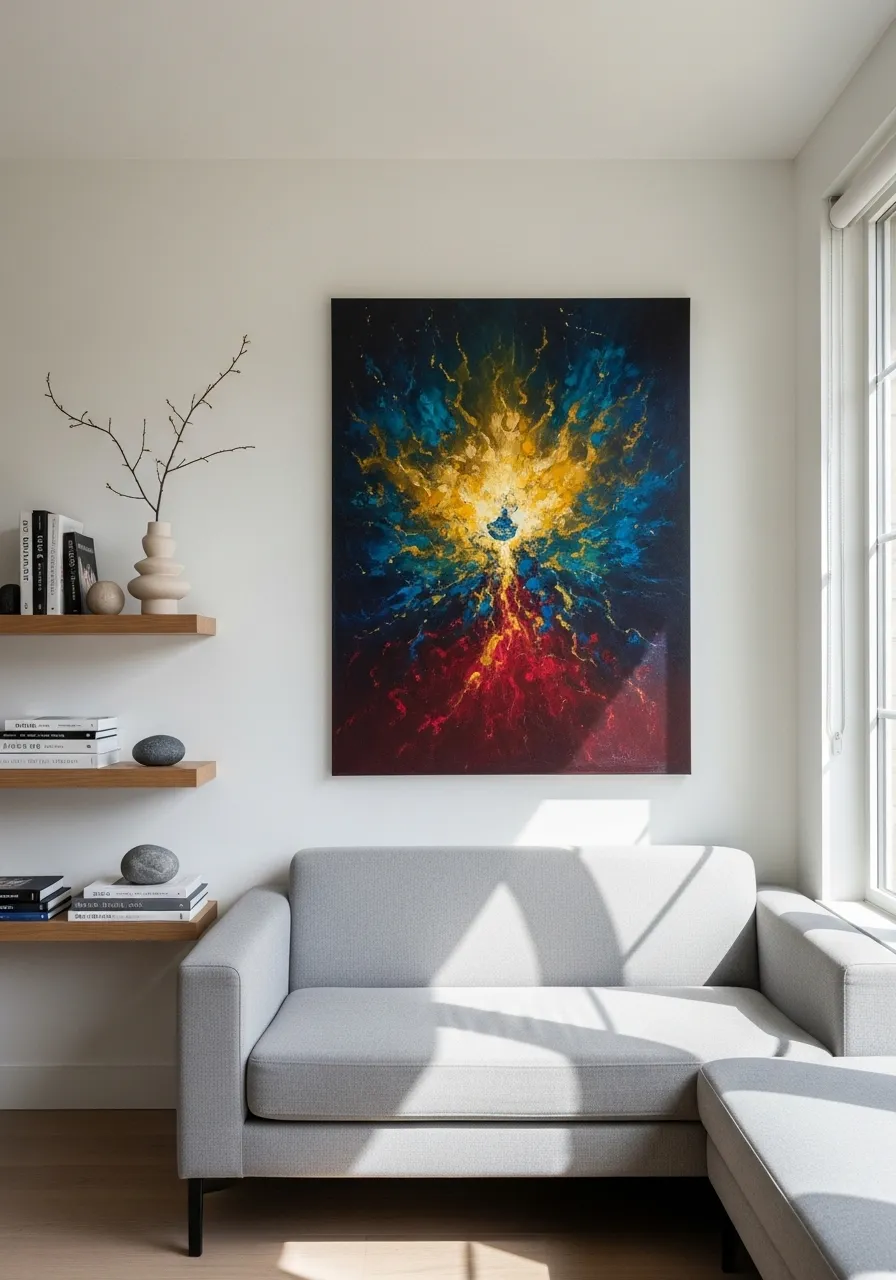 Bring in a Statement Piece Instead of Many Small Items
