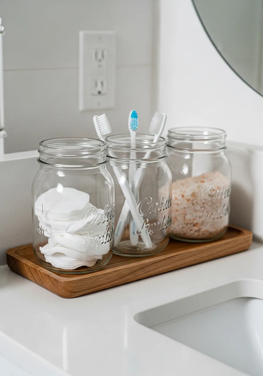 Mason Jar Storage for Everyday Items