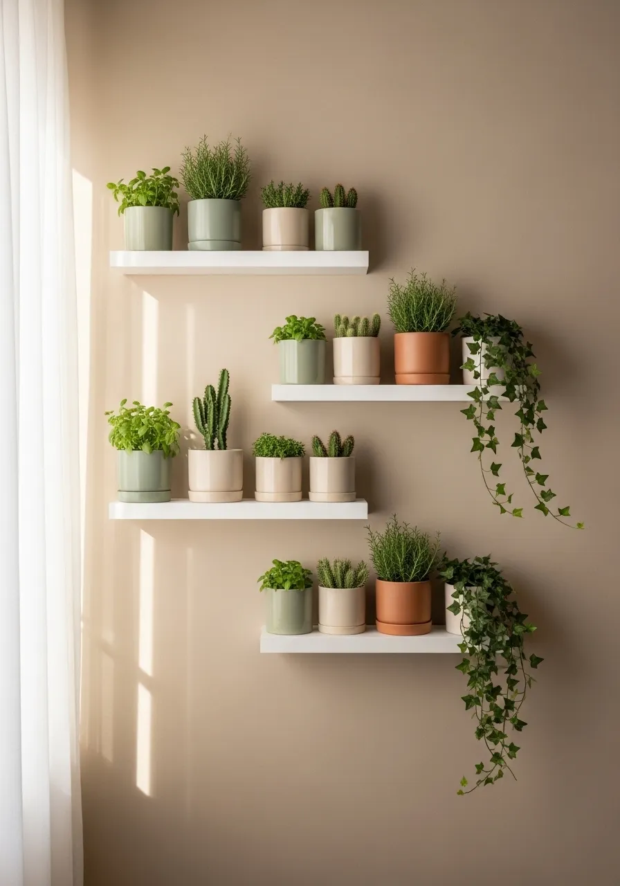 Floating Shelf Ledge Garden