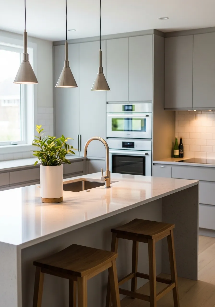 Kitchen Island with Simple Seating