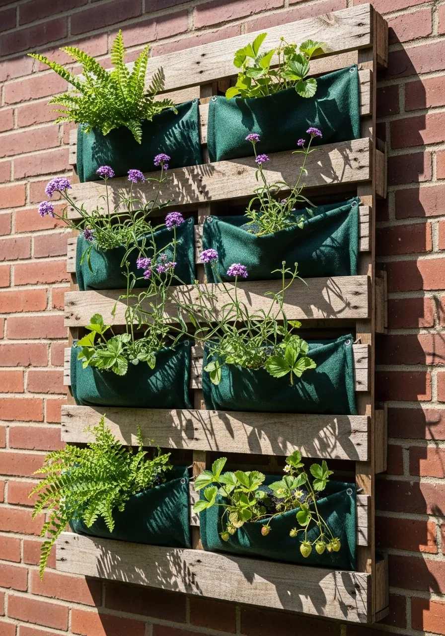 Repurposed Pallet Vertical Garden
