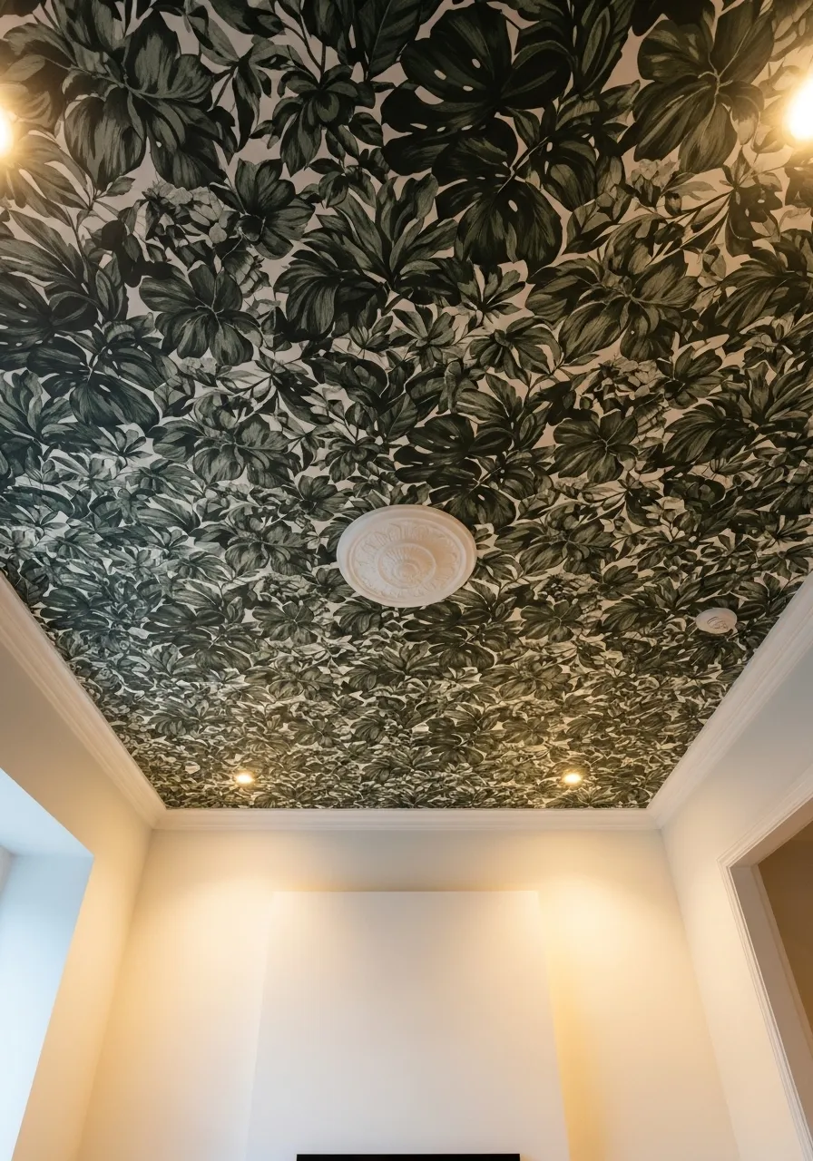 Use Wallpaper on the Ceiling