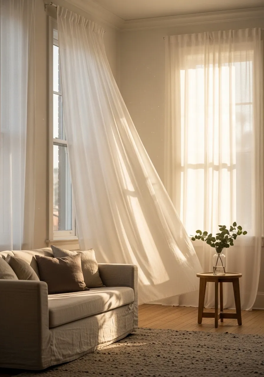 Decorate room with Curtains