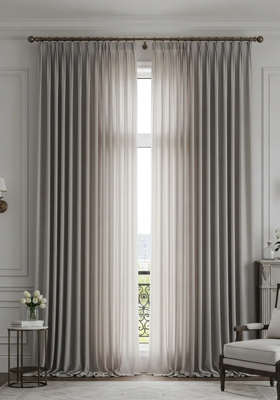 Hang Curtains High to Add Height