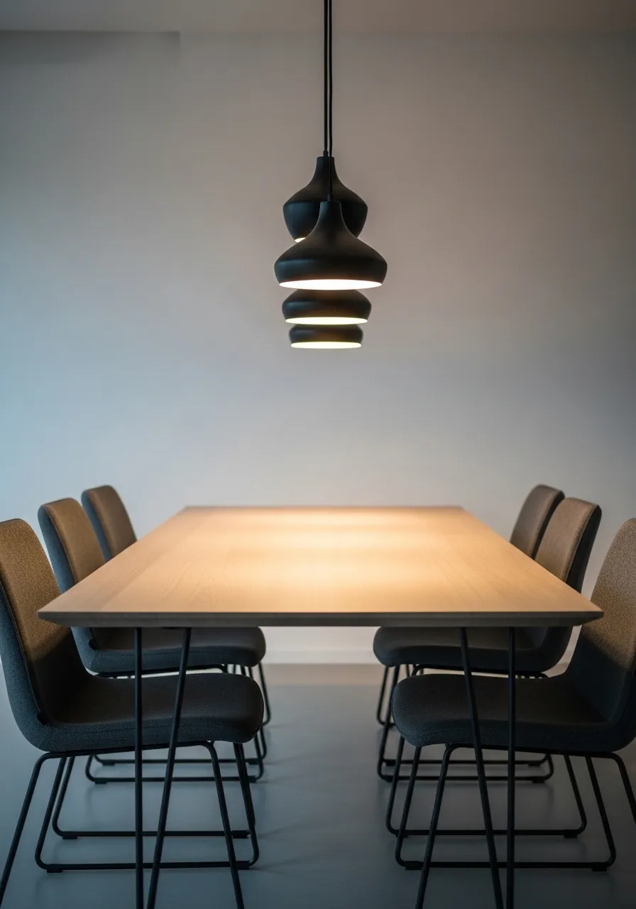 Pendant Lights Over Table