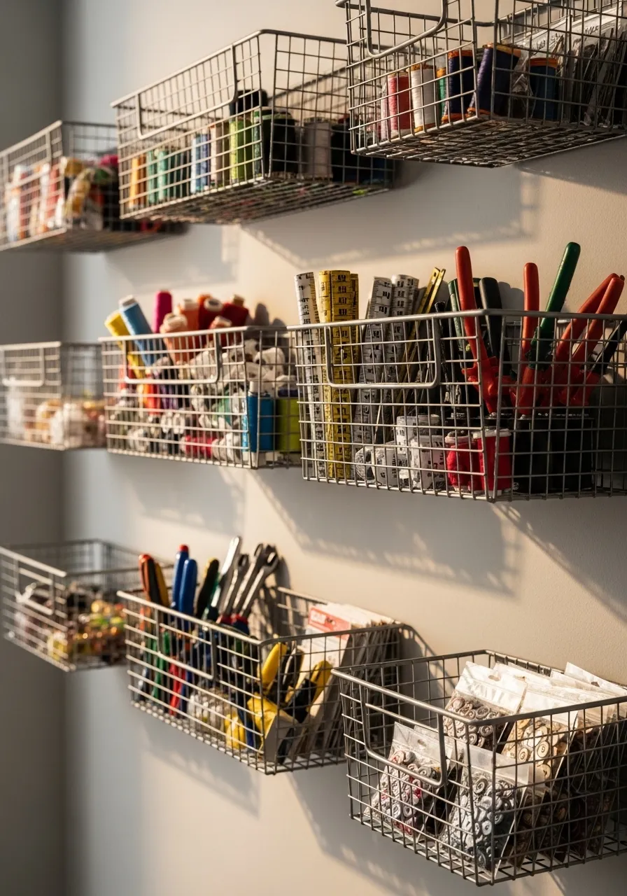 Hanging Wire Basket Storage