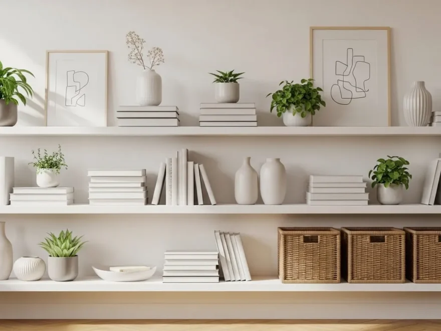 Decorate Shelves So They Look Neat and Stylish