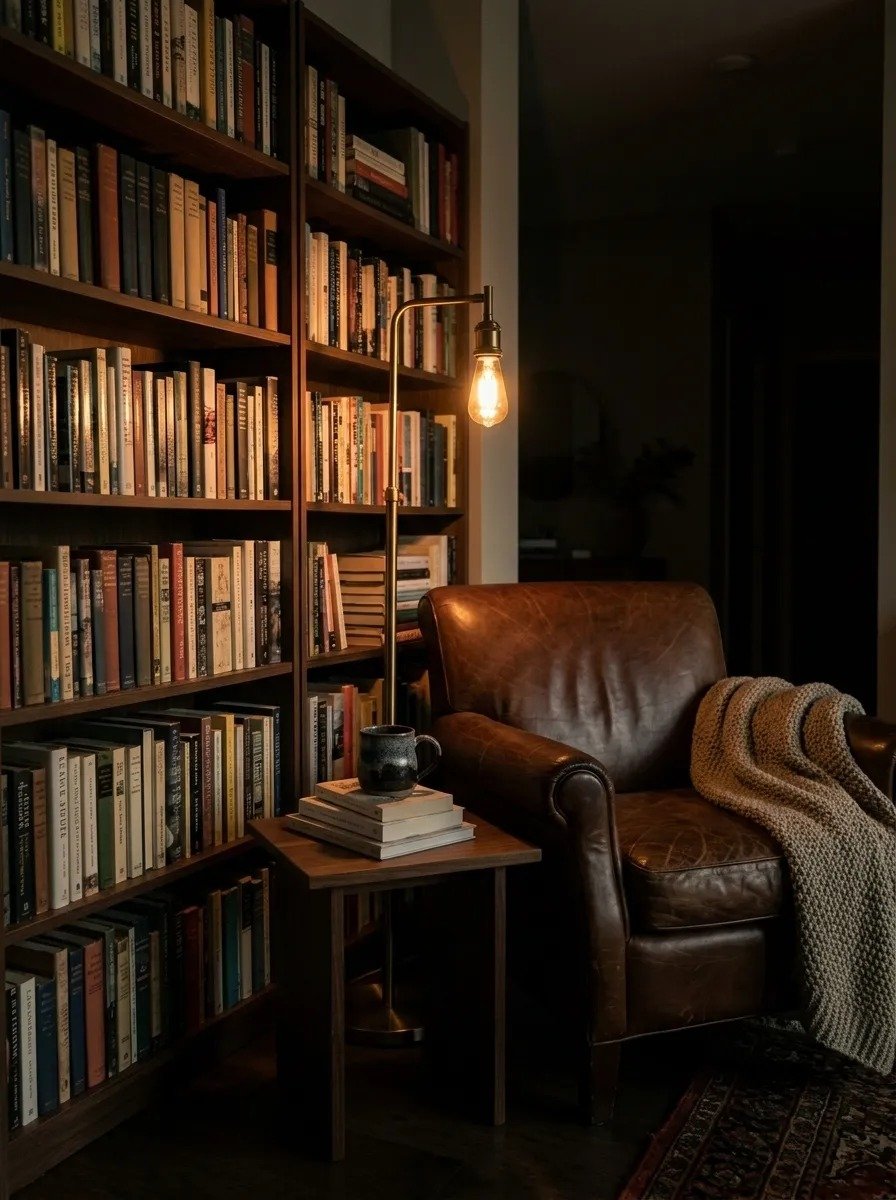 Build a Cozy Reading Corner with Dark Tones