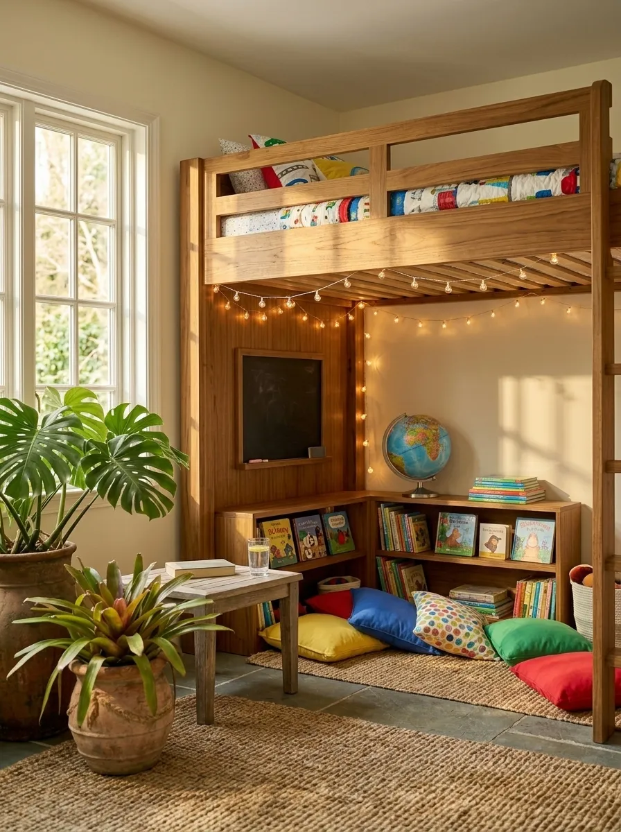 Loft Bed With Play Space Below