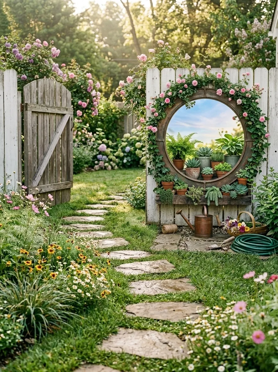 Hang an Outdoor Mirror
