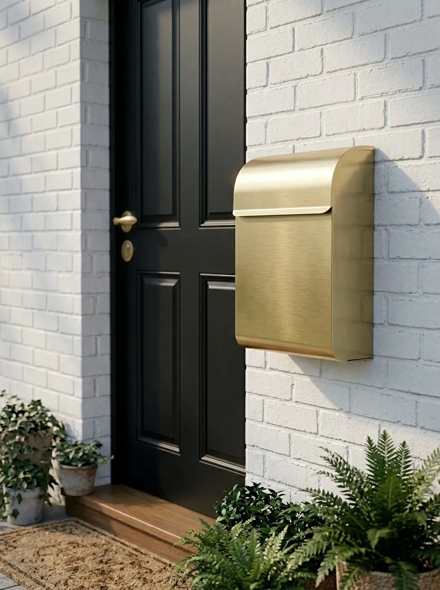 Attach a Mail Slot Cover or Decorative Mail Box