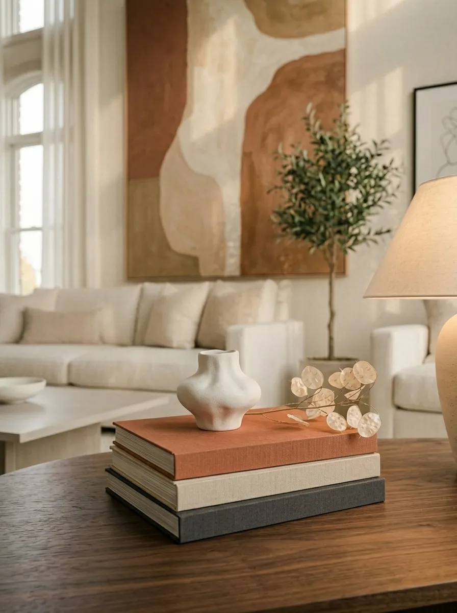 Stack and Style Books as Decor