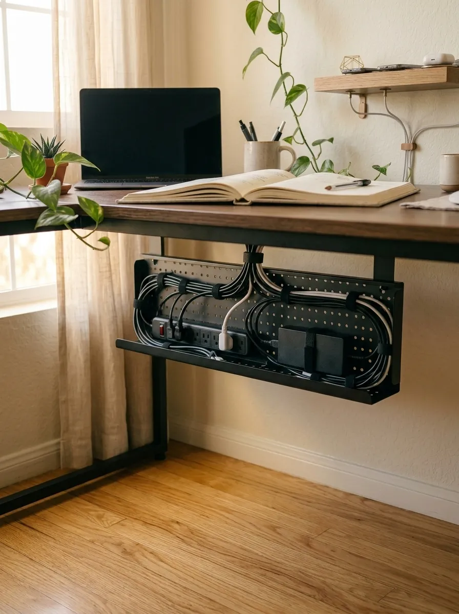 Install Under-Desk Cable Management