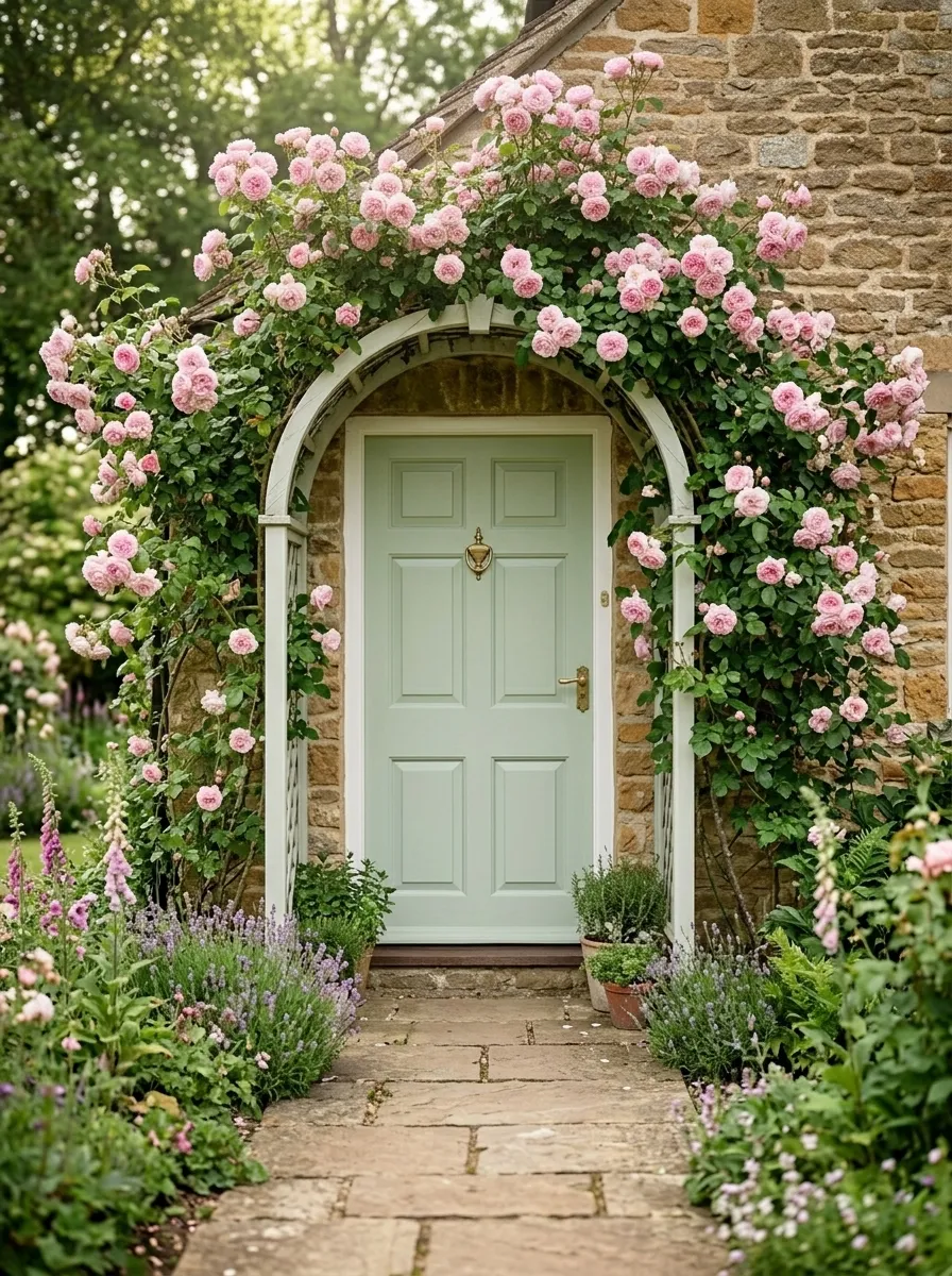 Frame the Door with Climbing Plants