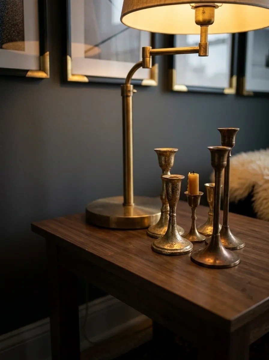 Use Brass and Gold Hardware as Accents