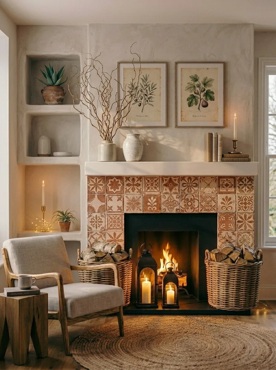 Asymmetric Mantel Styling