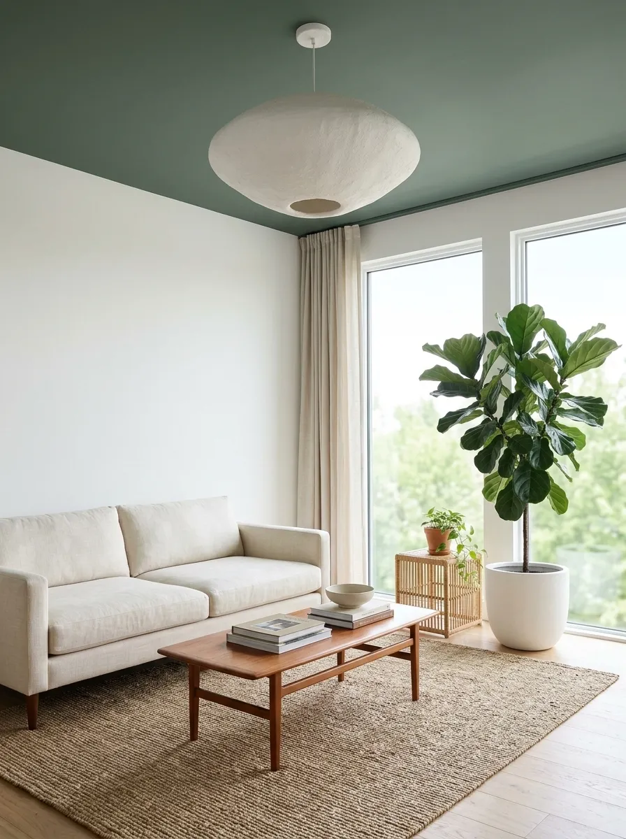 Paint an Accent Color on Your Ceiling