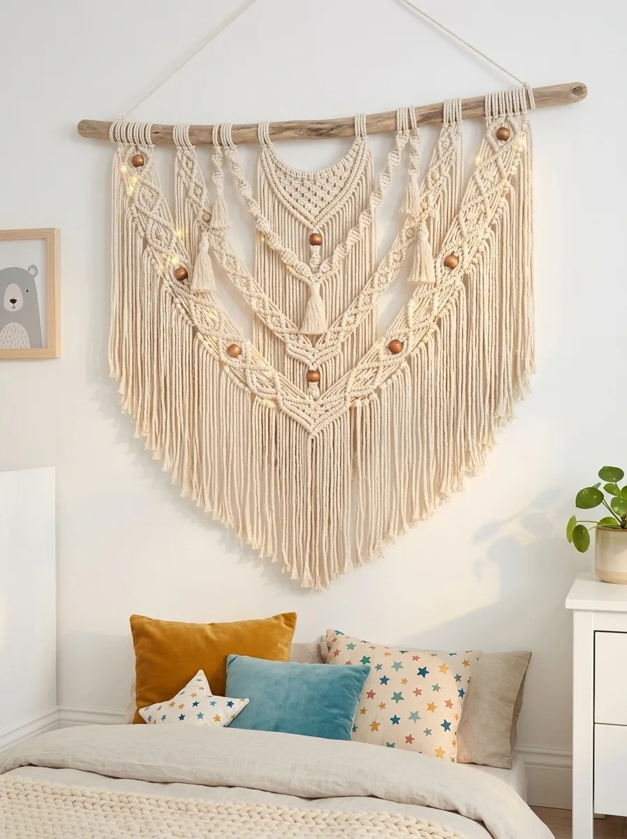 Hanging Macrame or Fabric Wall Decor