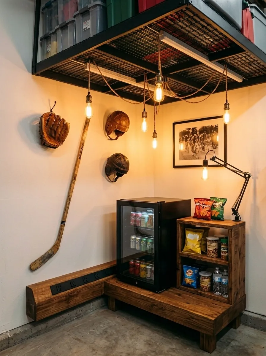 Mini Fridge and Snack Station Setup