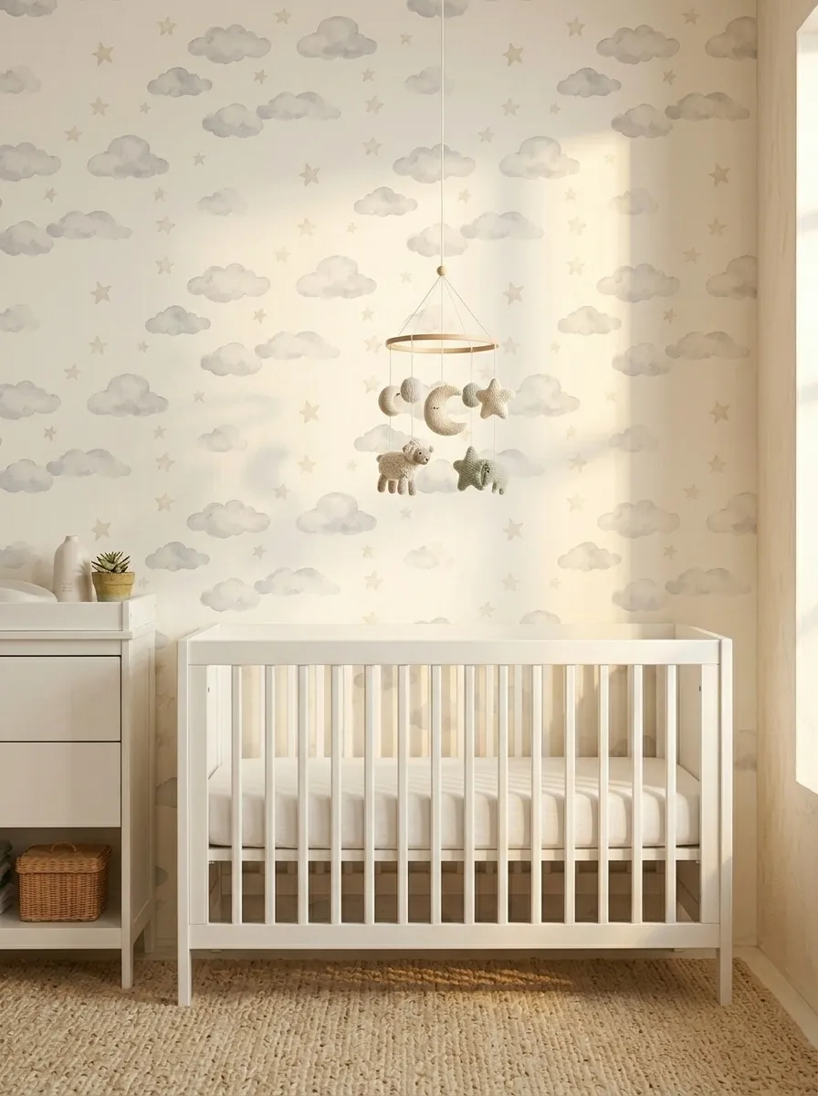 Use a Soft Peel and Stick Wallpaper on One Wall