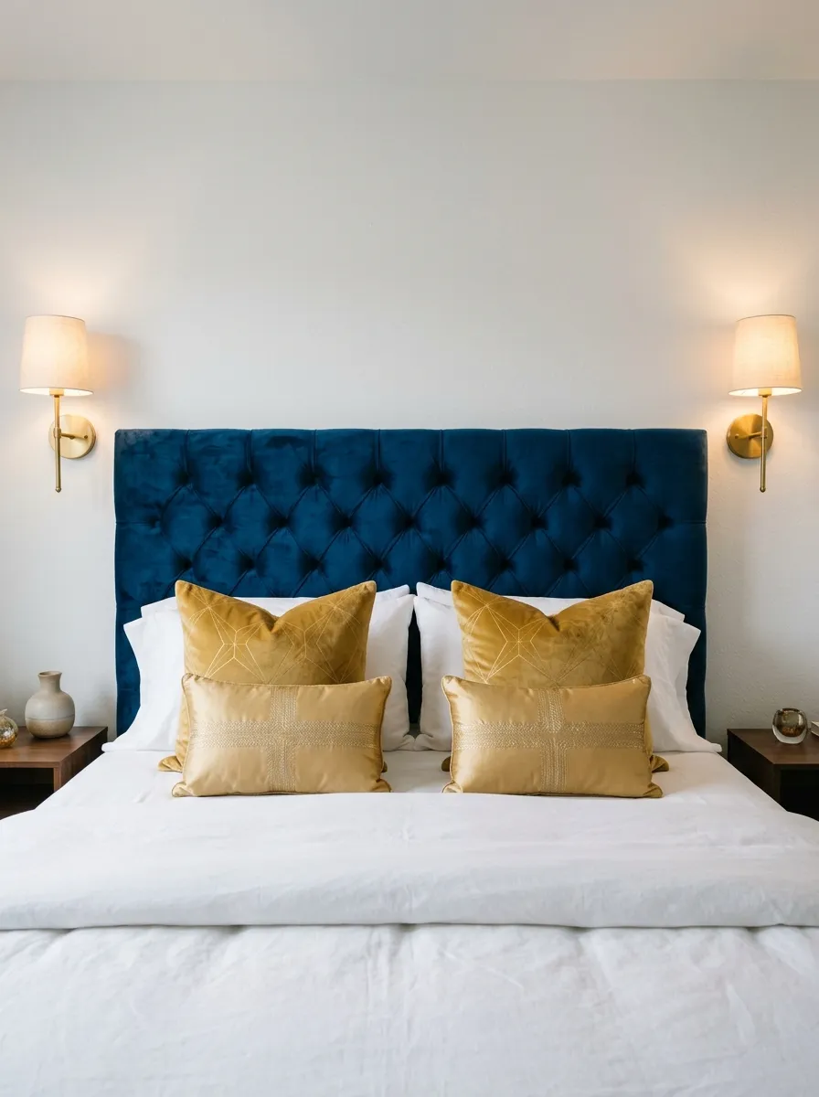 Go All In on a Velvet Headboard
