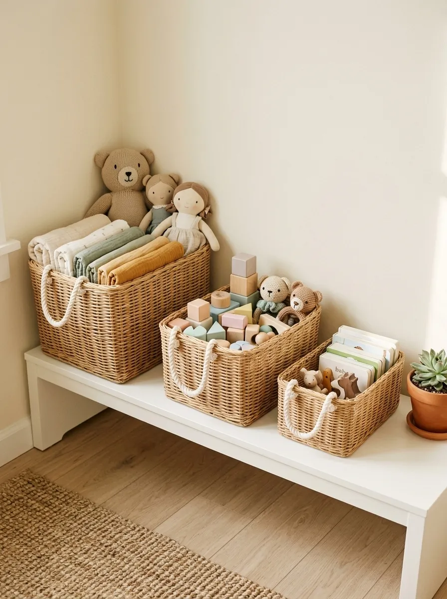 Organize Toys in Beautiful Baskets