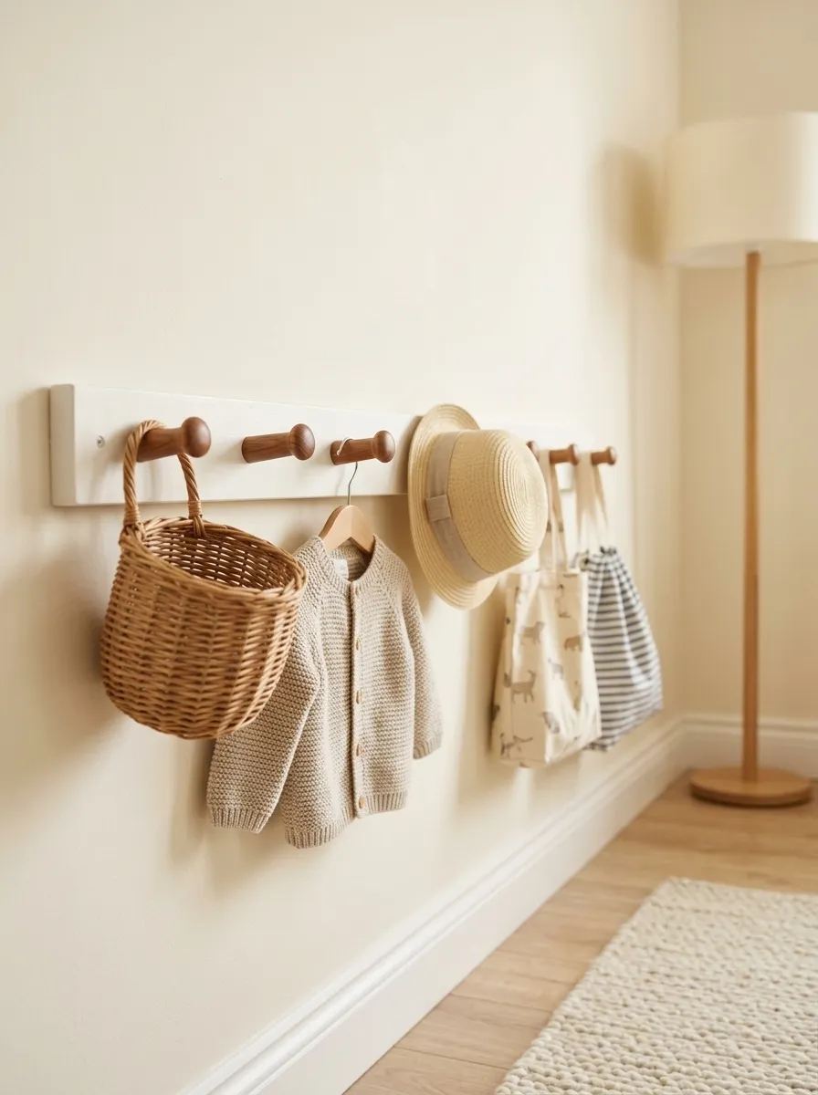 Use Peg Rails for Functional Wall Storage