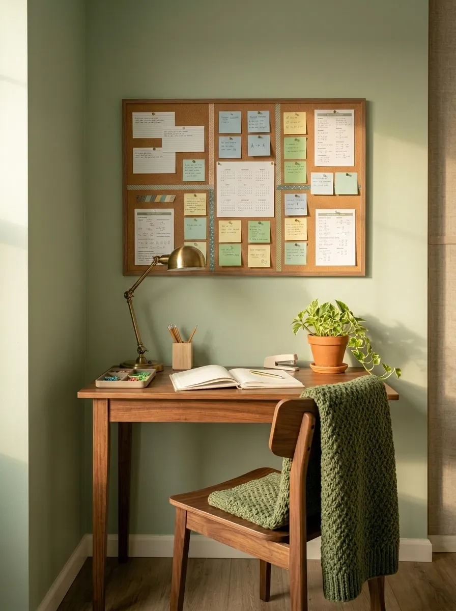 Use a Large Corkboard for Visual Planning