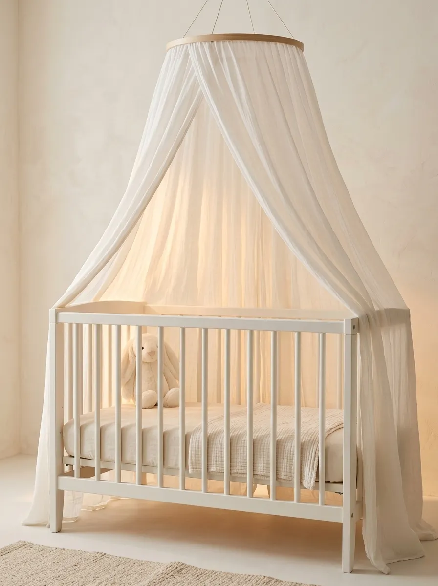 Hang a Soft Canopy Over the Crib