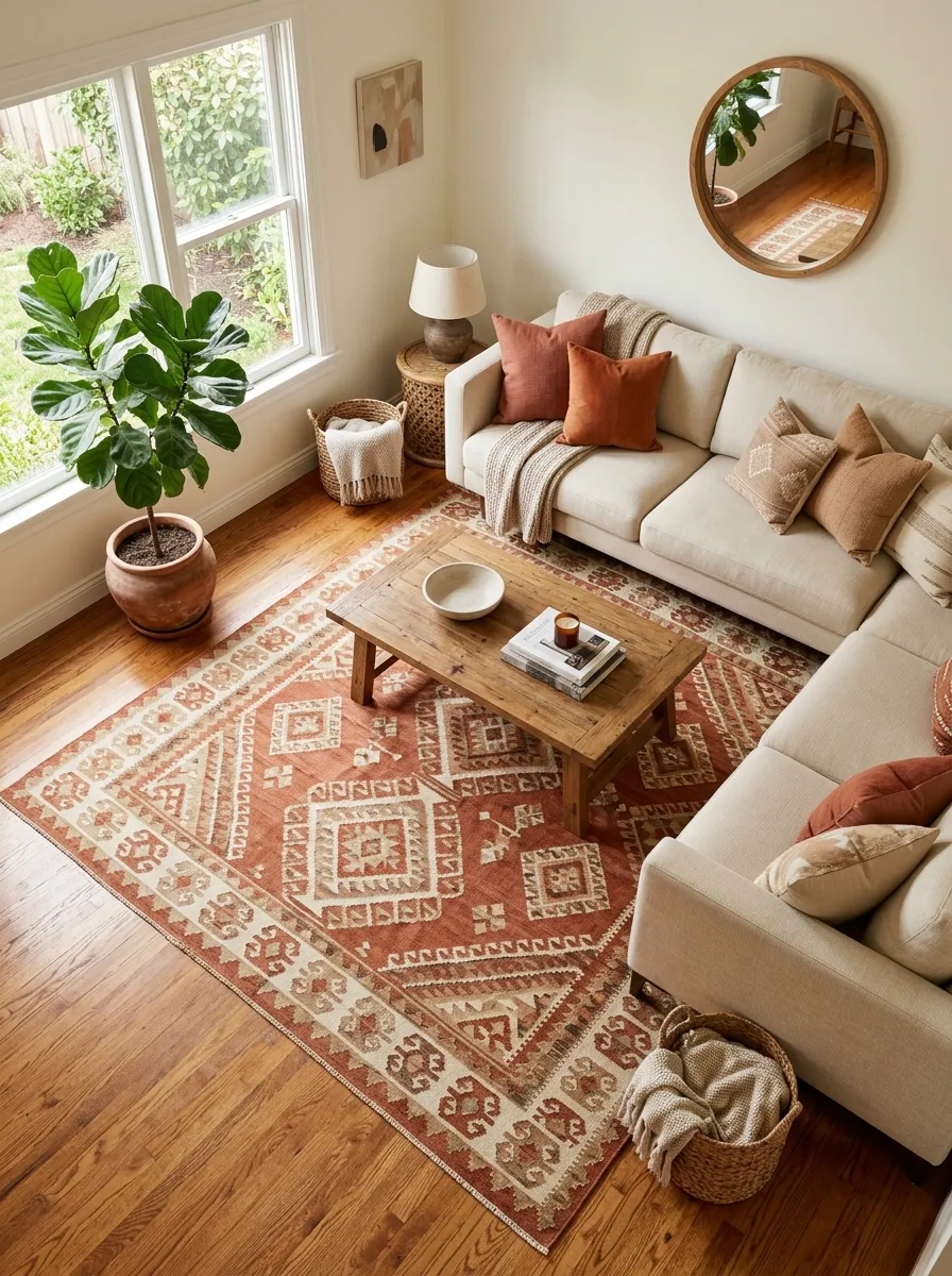 Add a Statement Area Rug