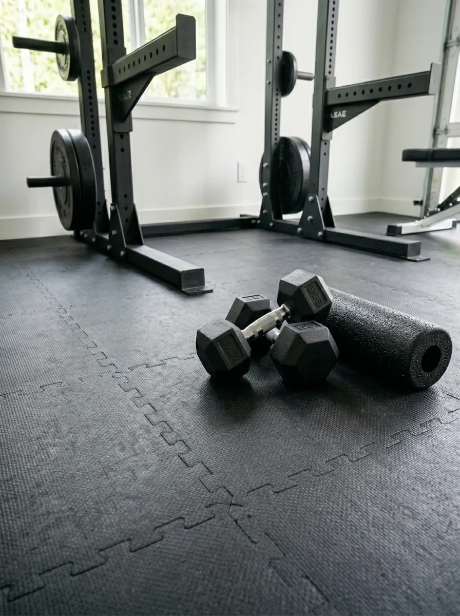 Install Rubber Flooring Tiles